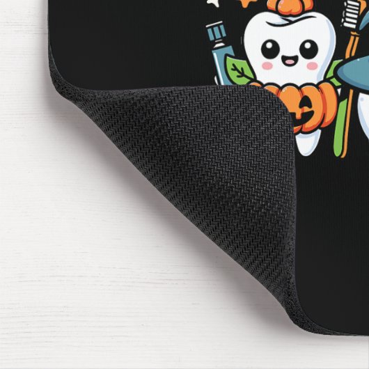 Funny Trick oder Zähne Halloween Zahnarzt oder Mousepad (Ecke)