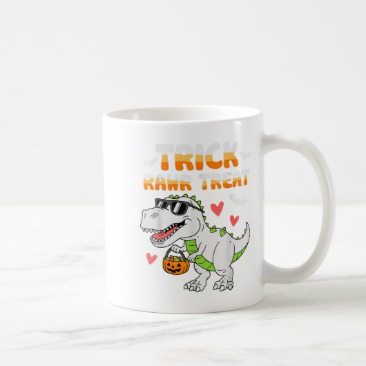 Funny Trick Rawr Leckerei Dinosaur T Rex Halloween Kaffeetasse (Rechts)