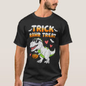 Funny Trick Rawr Leckerei Dinosaur T Rex Halloween T-Shirt (Vorderseite)