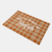 Funny trifft Kinfolk Rustikales Land Fußmatte (Schrägansicht)