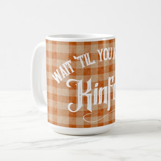Funny trifft Kinfolk Rustikales Land Kaffeetasse (Vorderseite Links)
