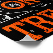 Funny Trig Or Treat Trigonometry Math Teacher Hall Poster (Ecke)