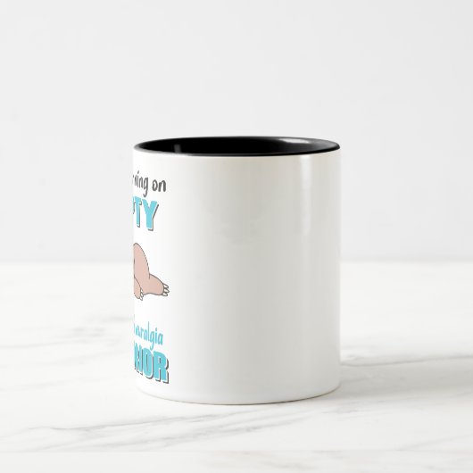 Funny Trigeminal Neuralgie Sensibilisierungsgesche Zweifarbige Tasse (Mittel)