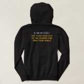 Funny Trigonometrie Zitat | Math Lover Black Hoodie (Design Rückseite)