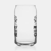 Funny Trinken liebt Wortkunst Dosenglas (Links)
