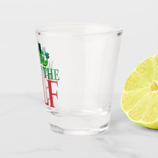 Funny trinken, was die elf Weihnachtspuppe Geschen Schnapsglas (Rechts)