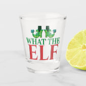Funny trinken, was die elf Weihnachtspuppe Geschen Schnapsglas (Vorderseite)