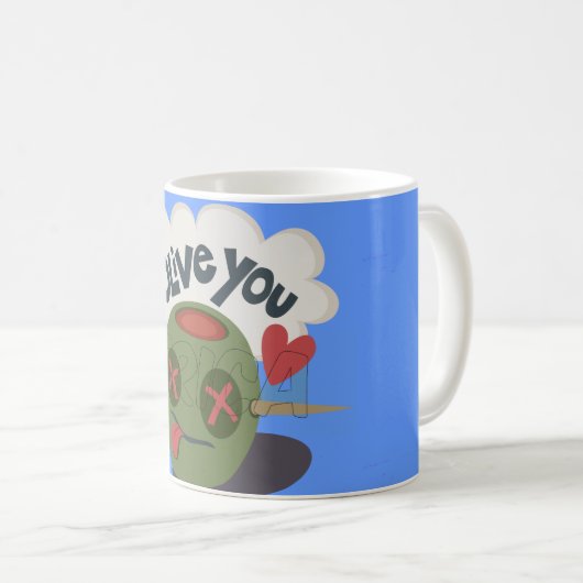 Funny trinkt Tasse (VorderseiteRechts)