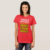 Funny Triple Bypass Herz Operation Survivor T-Shirt (Vorne ganz)