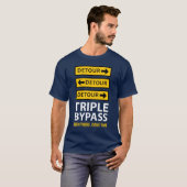 Funny Triple Bypass Herz Operation Survivor T-Shirt (Vorne ganz)
