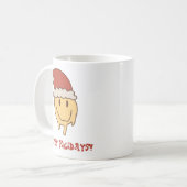 Funny Trippy Smile Santa Tasse (Vorderseite Links)