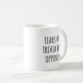 Funny Trivia Gegner Kaffeetasse (VorderseiteRechts)
