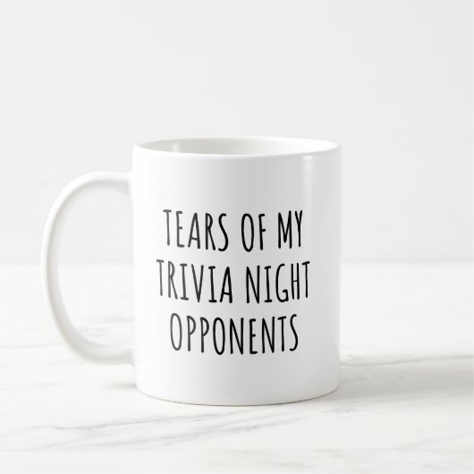 Funny Trivia Gegner Kaffeetasse (Links)