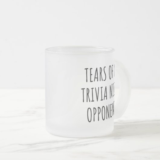 Funny Trivia Gegner Mattglastasse (VorderseiteRechts)