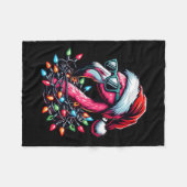 Funny Trocal Nk Flamingo Weihnachten im Juli Hawai Fleecedecke (Vorderseite (Horizontal))
