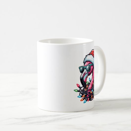 Funny Trocal Nk Flamingo Weihnachten im Juli Hawai Kaffeetasse (VorderseiteRechts)