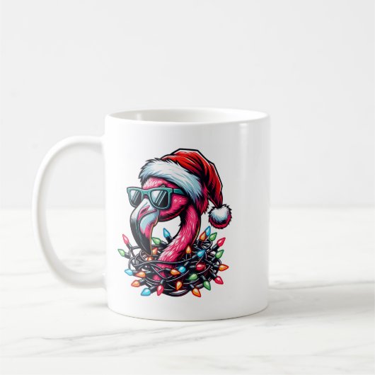 Funny Trocal Nk Flamingo Weihnachten im Juli Hawai Kaffeetasse (Links)