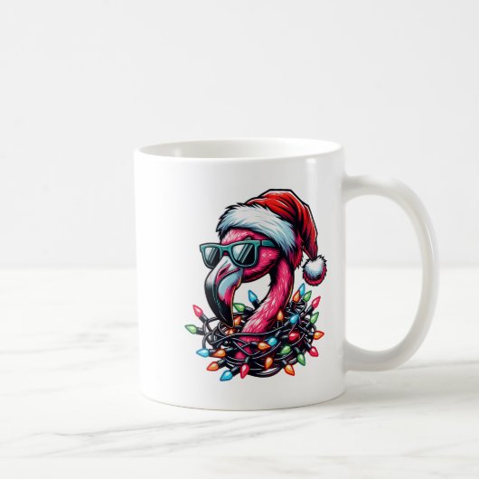 Funny Trocal Nk Flamingo Weihnachten im Juli Hawai Kaffeetasse (Rechts)