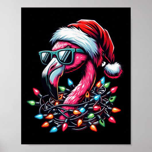 Funny Trocal Nk Flamingo Weihnachten im Juli Hawai Poster