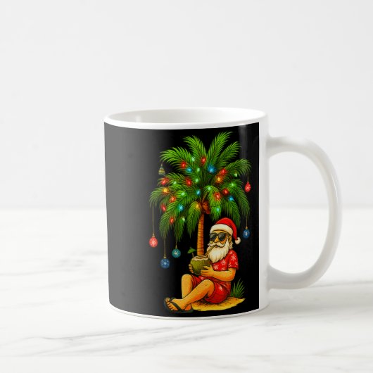 Funny Trocal Santa Christmas Tree For Men Women Ki Kaffeetasse (Rechts)