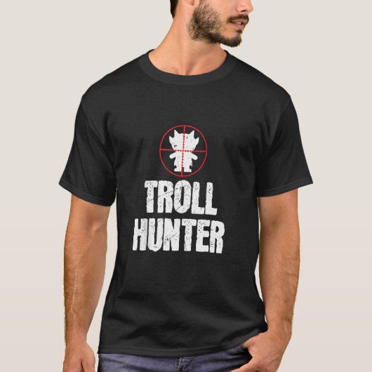 Funny Troll Hunter Troll Liebhaber T-Shirt (Vorderseite)