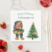 Funny Troll Weihnachts-Party Skandinavier Stil Serviette (Beispiel)