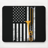 Funny Trombone Design For Men Women Musician Tromb Mousepad (Vorne)