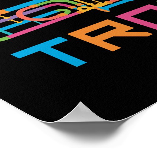 Funny Trombone - Mach es auf der Folie Poster (Ecke)