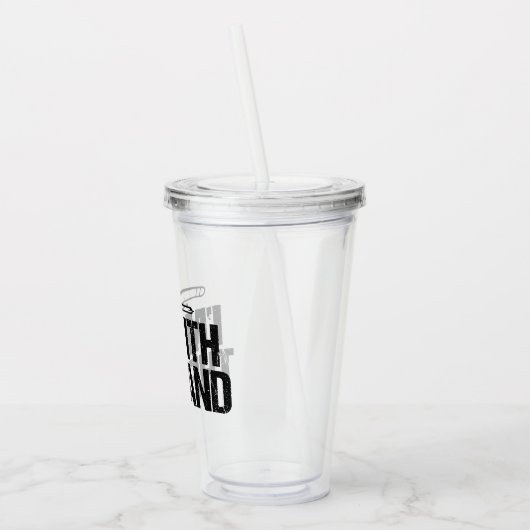 Funny Trombone Player Acryltrinkbecher (Links)