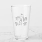 Funny Trombone Player Glas (Rückseite)