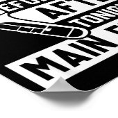 Funny Trombone Player Marching Band Poster (Ecke)