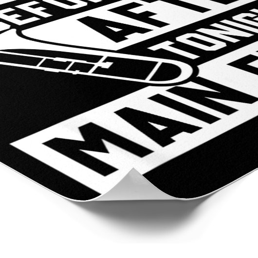 Funny Trombone Player Marching Band Poster (Ecke)