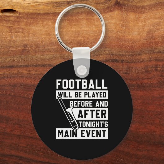 Funny Trombone Player Marching Band Schlüsselanhänger (Vorderseite)