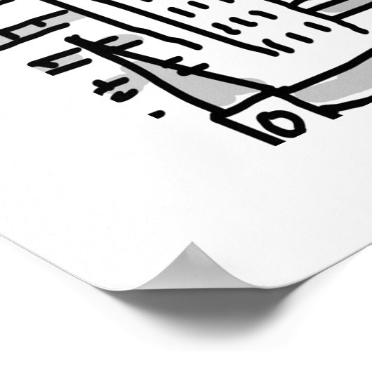 Funny Trombone Player Musician Poster (Ecke)