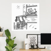 Funny Trombone Player Musician Poster (Heimbüro)