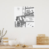 Funny Trombone Player Musician Poster (Küche)