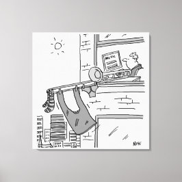 Funny Trombone Player Musiker Leinwanddruck