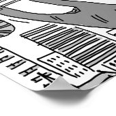 Funny Trombone Player Musiker Poster (Ecke)