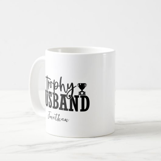Funny Trophy Husband Kaffeetasse (Vorderseite Links)
