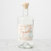 Funny Tropical Bachelorette Wochenende Alkoholflaschenetikett (Vorderseite)