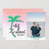 Funny Tropical Beach Weihnachtskarte Feiertagskarte (Vorne/Hinten)