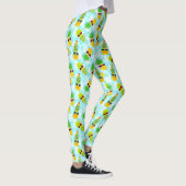 Funny Tropical Christmas Pineapples Leggings (Rechts)