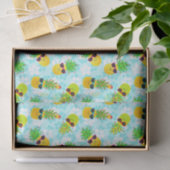 Funny Tropical Christmas Pineapples Seidenpapier (Geschenk)
