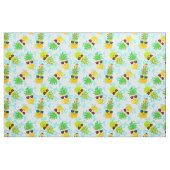 Funny Tropical Christmas Pineapples Stoff (Fat Quarter (45,7 x 55,9 cm))