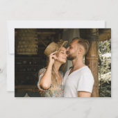 Funny Tropical Coconut Cocktail Foto Hochzeit Save The Date (Rückseite)