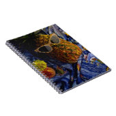 Funny Tropical Cool Pineapse Notizblock (Rechte Seite)