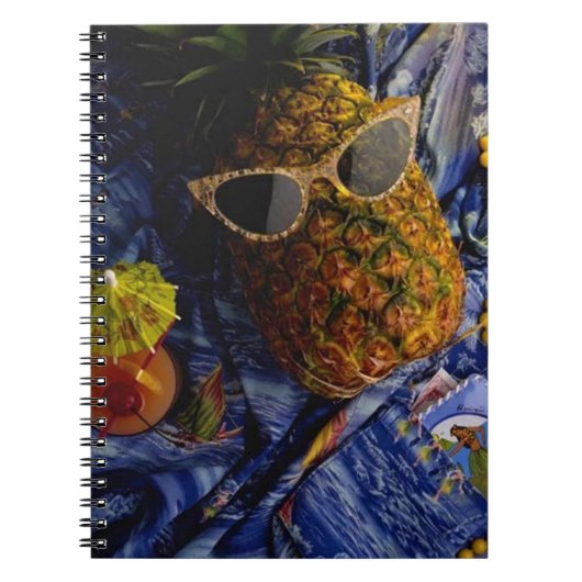 Funny Tropical Cool Pineapse Notizblock (Vorderseite)