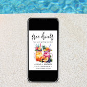 Funny Tropical Fruit Cocktails Drink Foto Hochzeit Save The Date