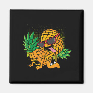 Funny Tropical Fruit Spaß Bekleidung, Co Upside Do Magnet