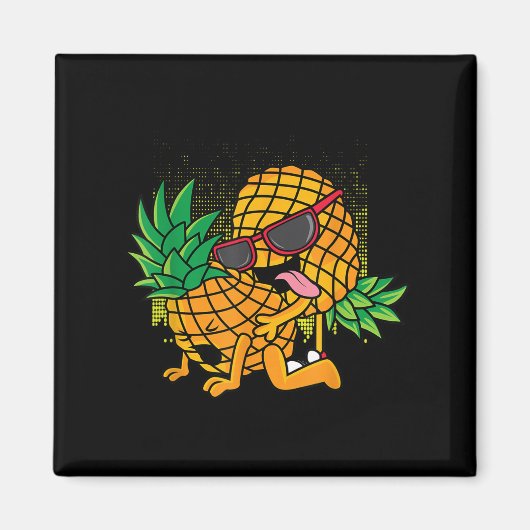 Funny Tropical Fruit Spaß Bekleidung, Co Upside Do Magnet (Vorne)